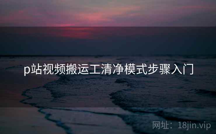 p站视频搬运工清净模式步骤入门