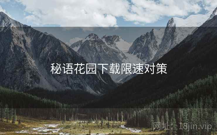 秘语花园下载限速对策