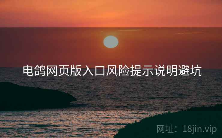 电鸽网页版入口风险提示说明避坑