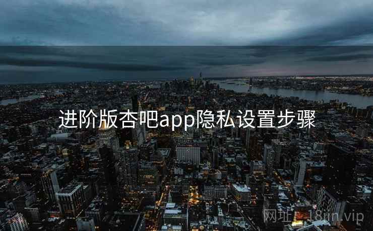 进阶版杏吧app隐私设置步骤