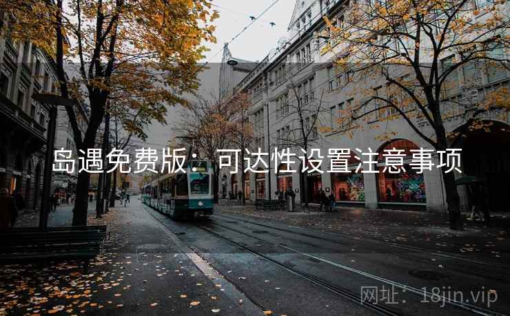 岛遇免费版：可达性设置注意事项